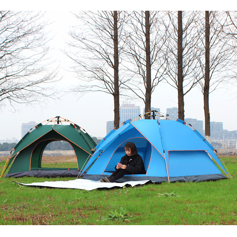 자동 캠핑 텐트 3-4 명, 캠핑 텐트 easy instant portable setup, sun shelter, travel, 네이처하이크 배낭 여행